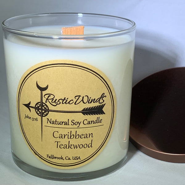 Caribbean Teakwood - Soy Candle
