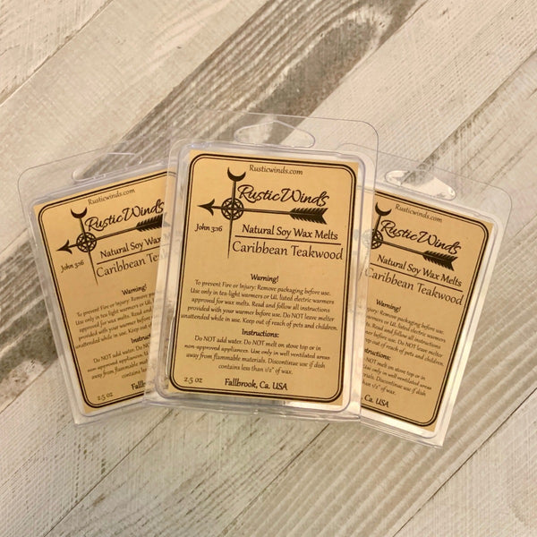 Caribbean Teakwood - Soy Candle