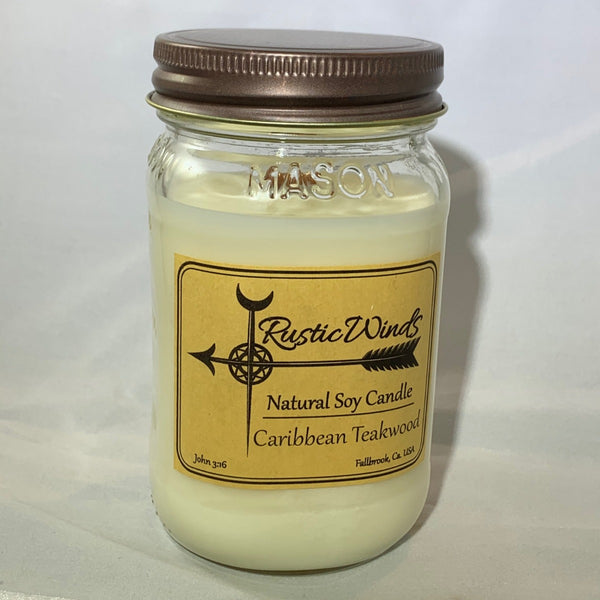 Caribbean Teakwood - Soy Candle