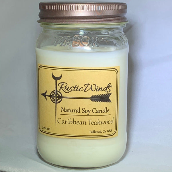 Caribbean Teakwood - Soy Candle