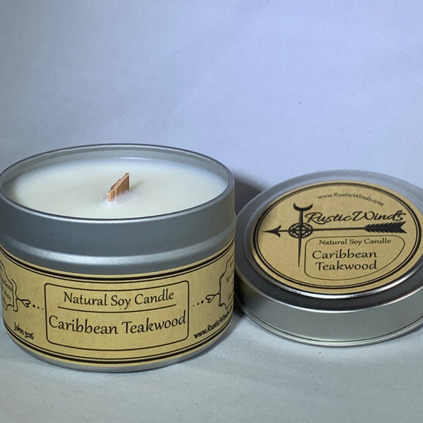 Caribbean Teakwood - Soy Candle