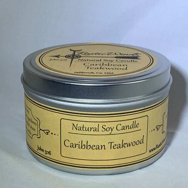 Caribbean Teakwood - Soy Candle
