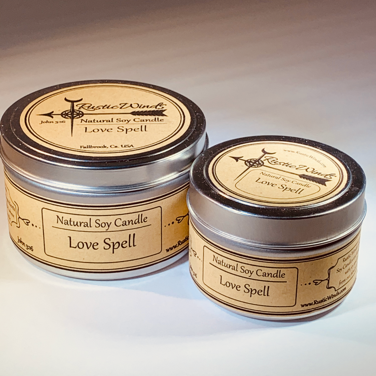 Love Spell Intention Candle - Organic Soy Wax Candle with Crystal Incl –  Wine Wicks & Gifts