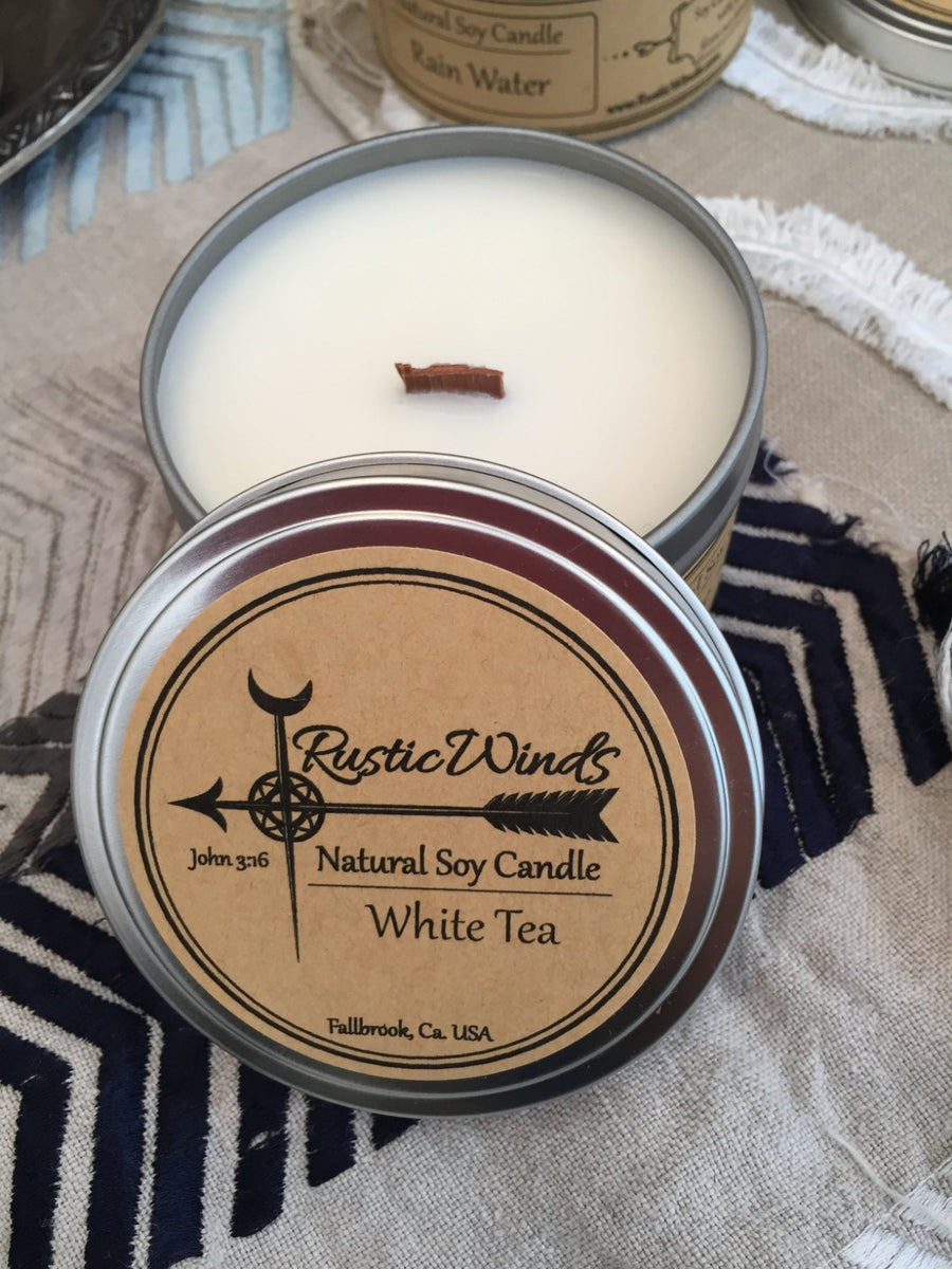 White Tea + Thyme Scented Soy Candle