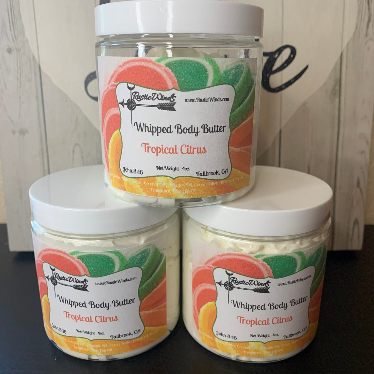 Whipped Body Butter - Tropical Citrus 4 oz